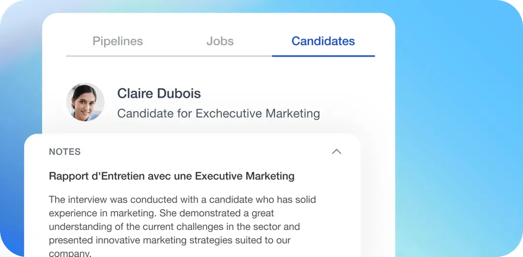 Automatically Fill in the candidate profile in ADMen